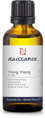 Naissance Ylang Ylang Ätherisches Öl (Nr. 110) - 50ml - 100% Naturreines Ätherisches Öl für Naturkosmetik, Aromatherapie, Duftlampe - Duftöl für Aroma Diffuser – Entspannendes und Beruhigendes Aroma
