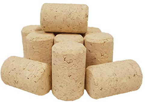 150 Stück unbehandelte Weinkorken, Korken, gepresst, 38 x 23,5 mm, Presskorken, neu, 100% vegan