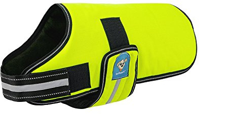 Knuffelwuff 13930-009 Hundemantel Funktionstextil reflektierend, neon gelb