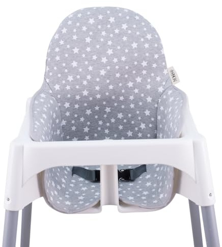 JYOKO Kids Sitzbezüge kompatibel mit Antilop Kinderstuhl, 100% Baumwolle (White Star)