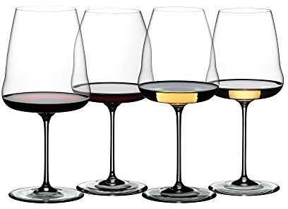 Riedel Winewings Tasting - Set di 4 calici da vino, colore: trasparente