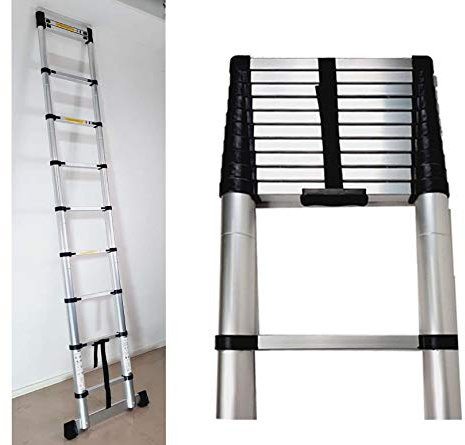 Teleskopanlegeleiter 3,2, Aluminium, 11 Sprossen, 150 kg