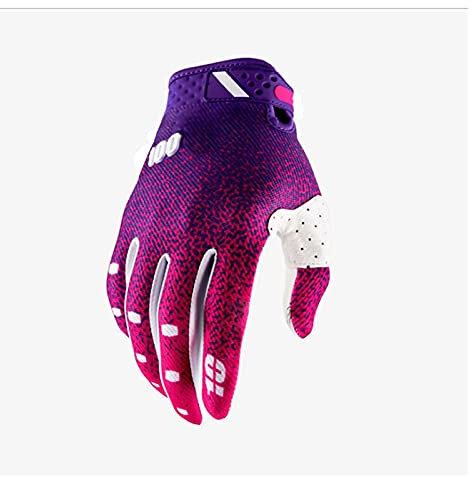 Motocross Handschuhe Winter Sporthandschuhe Herren Mountainbike MTB Handschuh Radfahrenhandschuhe Off-Road Fahrradhandschuhe Fahrradzubehör (Color : Purple, Größe : L)