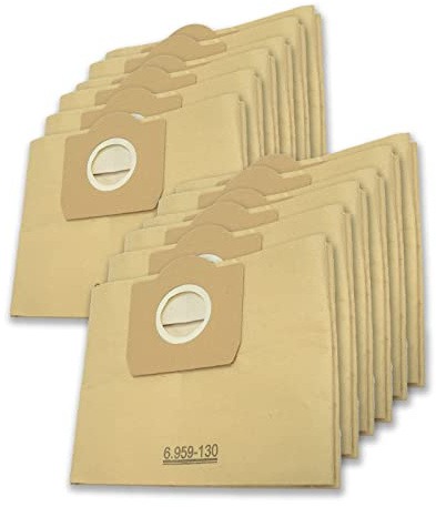 PUREBURG Replacement Bags Compatible with Kärcher WD3, WD3 Battery, MV3, WD 3.200–WD 3.800 M, SE 4001, SE 4002 Wet & Dry Vacuums, Part 6.959-130.0 12-Pack