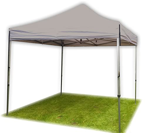Ambisphere Faltpavillon Hochwertiges Pavillon faltbar - 320g/m² feuerhemmende Polyester Faltpavillon 4x4 m und mehr. Stabiler Aluminiumkonstruktion Wasserabstoßend - UV-beständig - 5 Jahren Garantie