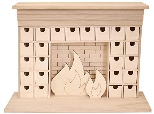 Artemio Adventskalender Kamin 46,5 x 33 cm