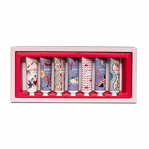 Cath Kidston Hand Care Gift Set 7 Pocket Sized Hand Cream Formulated With Shea butter And Green Tea Extract Vitamin E Vegan Friendly Travel Friendly Sizes 7x 30ml