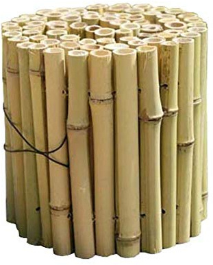 Decorative Garden Fence Bamboo Patio Picket Fence Indoor Outdoor Lawn Patio Protective Guard Edging Decor 7 Size (Colour: Natural Size: 20cmx150cm(H x L)) (Natural 15cmx100cm)