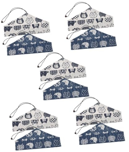 MAGICLULU 10stücke Japanische Stil Besteck Aufbewahrungstaschen Mit Zugband Praktische Organizer Für Essstäbchen Und Löffel Für Unterwegs Und Festliche Anlässe