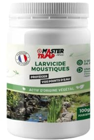 MASTER TRAP BY FAVEX - Larvicides Moustiques - Anti larves de moustiques et mouches - Efficace jusqu'à 5 semaines - 100g