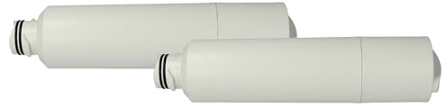 vhbw 2X kylskåpsvattenfilter kompatibelt med Samsung RFG29PHDRS, RFG29PHDWP, RFS265, RH22H9010SR, RH30H9500SR sida vid sida kylskåp