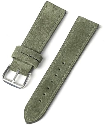 ROWCES Weiches Wildleder-Uhrenarmband, 18mm, 20mm, 22mm, 24mm, Schnellverschluss-Uhrenarmband