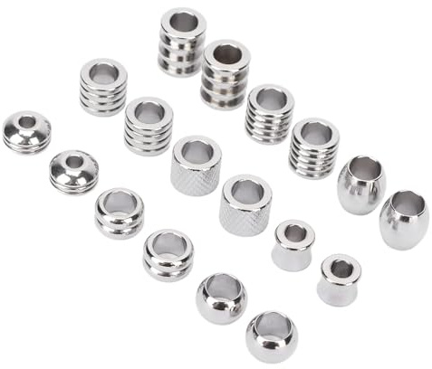 Dreadlock Hair Beads, 18 PCS Hair Tube Beads Stainless Steel Vikings Hair Braiding Jewelry Accessories Hair Decorations for Men Women Favor