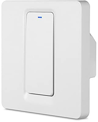 Homekit Smart Wall Switch Press Key Works with Apple Homekit iOS Siri Voice Control Timing EU Standard 10A (1 Key)