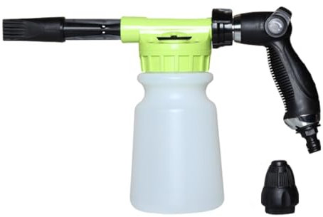 Duroecsain Schneeschaumkanone, Schaumsprüher Autowaschanlage | Gartenschaumsprüher mit Schaumflasche - Autoreinigungsmaschine, transparenter Seifensprüher, Fahrzeugwartung, hartnäckige Flecken