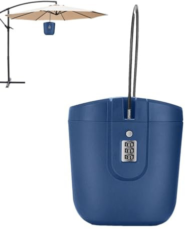 Tragbare Schlossbox für , tragbare Reisebox mit abnehmbarem Kabelgriff, Sicherheitskoffer 2L Große Kapazität Aufbewahrungsbox für Reisen, Strandsafe, Makler, persönliche Gegenstände Aufbewahrung