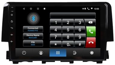 MKVAXR 2 Din 8 Core Android 10 Car Radio Auto Stereo, for Civic, 2015 2016 2017 2018 2019 Navigation GPS DVD Multimedia Player Vehicle Multimedia Player
