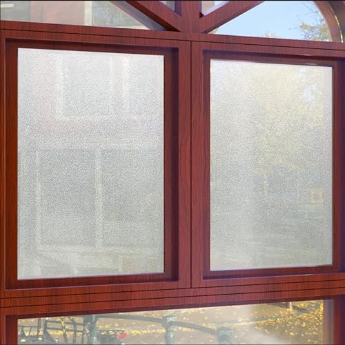 Selbstklebende Folie Wasserdicht 50 x 160 cm, Selbsthaftend Blickdicht, Wärmereflektion Hitzeabweisend, Gegen Hitze, Fensterfolie Tönungsfolie Transparent, Rein matt