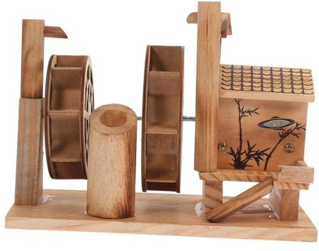 TOYANDONA 1 STK Wasserrad zum Aufziehen Modellbausatz Toys spielsachen für ziernieten Music Box holzspielsachen Decor Wasserrad-Modell Heimdekoration Bürokunst hölzern