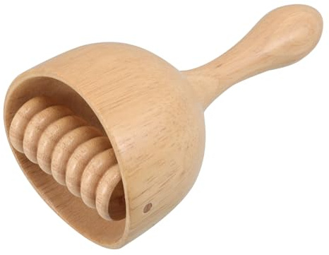 Gogogmee Wooden Massage Cup for Self-Massage and Natural Swedish Torch Wood Body Shaping Tool for Muscle Relief and Relaxation Handheld Gua Sha Massager for Home Use
