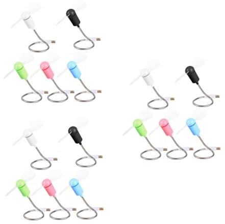 POPETPOP 15piezas Ventilador Usb Mini Flexible y Silencioso Para Ordenadores Portátiles y Uso Personal Aleatorios