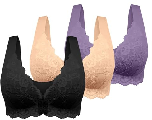 Confezione da 3 Reggiseni da Donna Senza Ferretto, Sottile Estivo Ice Comfort Top Donna Reggiseno Schiena Scoperta Tezenis Morbido di Base per Grandi Taglie Forti (X, XL)