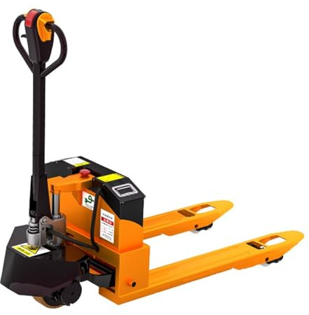 Taller Transpaleta eléctrica, transpaleta eléctrica con Capacidad de 4400 Libras, Carretilla elevadora eléctrica con Mango multifunción Unidad(68.5cm)