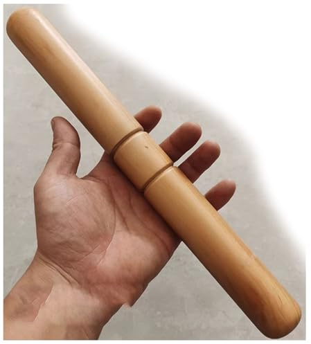 Tai Chi Qigong Ruler, Tai Chi Stick Martial Arts Taiji Kungfu Bang Polished Solid Wood Exercise Equipment for Tai Chi Class, Fitness, Physical Rehabilitation D