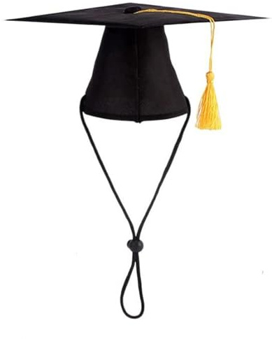 Cappello di laurea per animali domestici, per regolare la cintura, cappello per cani, costume da vacanza, cerimonia, foto, copricapo, cappello per costume