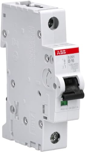 ABB S201-B16 Sicherungsautomat S200-1P 16 A-B 2CDS251001R1165 (Packung mit 6)