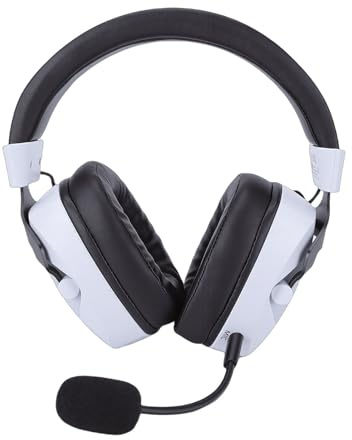 Garsent Casque de Jeu sans Fil pour PC, Mobile, Ordinateur Portable, Casque de Jeu Bluetooth 5.4 2,4 GHz avec Micro Amovible, RVB, Latence de 20 Ms, Son Surround 7.1, Prise Jack 3,5 Mm (Noir et