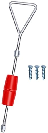 RASTKY Martillo Deslizante para Reparación de Carrocería, Extractor de Abolladuras, Martillo Deslizante de 1 Libra con 3 Puntas de Tornillo, Reparación de Carrocería Automática, (Rojo)