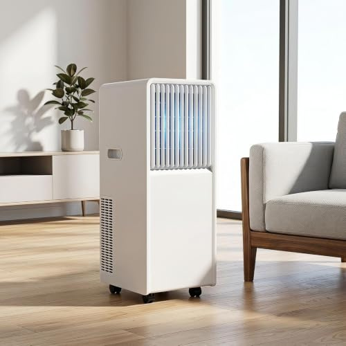 GYFGRTQ Condizionatore Portatile 12000 BTU, Deumidificatore e Ventola, Timer 24 Ore, Telecomando, Kit Finestra, Nessuna Installazione a Parete per Casa o Ufficio, 12000 BTU, 12000 BTU