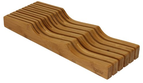 Oceanstar in-drawer cuchillo de bambú organizador