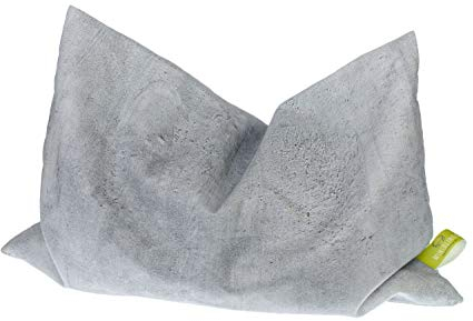 Miniblings Herbal Herb Pillow Cushion Health 22X18cm Gray Concrete Walls Stone