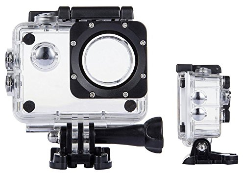 TEKCAM Funda Impermeable Carcasa Protectora de Buceo Compatible con AKASO EK7000/Jadfezy/Apexcam/GOOKAM/Vemont Cámara, Carcasa Impermeable Protectora para Buceo Esnórquel Natación