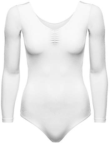Arabesque Langarm Lycra Damen Ballettanzug Body Leotard Dance Trikot Turnanzug Mirta