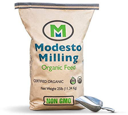 Modesto Milling Organic, Non-GMO Chick Starter & Grower Crumbles for Chickens, 25lbs; Item# 6025