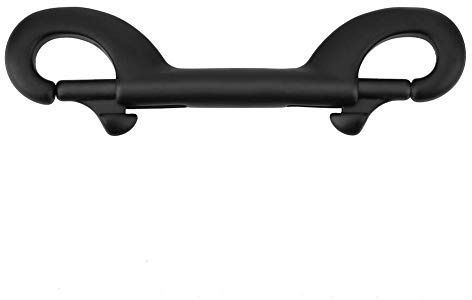 Keenso Double End Snap Hook, 3 Types Stainless Steel Double Ended Clip Hook Snap Scuba Diving Buckle Clip Hook for BCD, Weight-Bearing Belt, Diving Equipment(100mm) s