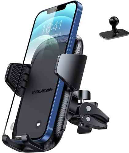 UNBREAKcable Handyhalterung Auto Lüftung & Armaturenbrett [Upgrade 3.0 Neueste] Handyhalter fürs Auto Silikonschutz Universale Smartphone Halterung Auto zubehör für iPhone Samsung Huawei Google LG