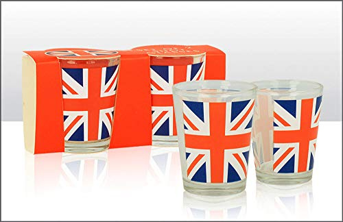 Union Jack Shot Glass Set of 2 London Souvenir