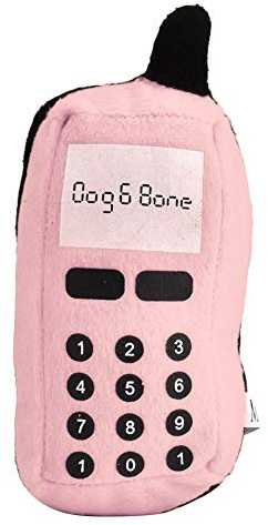 Handy-Hundespielzeug, Hunde-Handy-Spielzeug, Plüsch, Plüsch-Handy, Haustier, Hunde, Katzen, Beißring, Zahnen, Klingendes Interaktives Kauspielzeug (Rosa) (Rosa)
