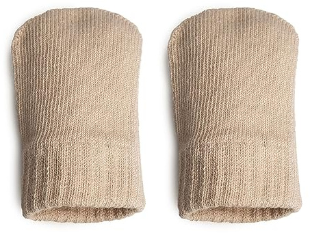 Mini Mart Online Limited Unisex Baby Cotton Mitten Gloves Beige Newborn to 12 Months