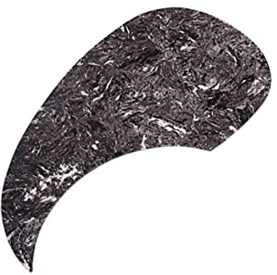 ibasenice Marmor Gitarrenschutzplatte 128mm Selbstklebend Kratzfeste Schutzaufkleber aus Celluloid/PVC für Akustikgitarren Zubehör