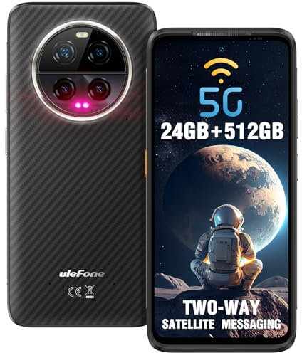 Ulefone Armor 23 Ultra 5G Rugged Smartphone Bullitt Satellite Messaging 512GB+24GB Dimensity 8020 64MP+50MP*3 Quad-camera Night Vision 120W/5280mAh 6.78” 120Hz IP68/69K Mobil Phone Dual SIM WiFi 6/NFC