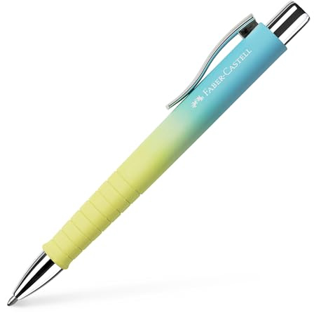 Faber-Castell 241109 - Box mit 5 Kugelschreibern, Poly Ball Summer XB, Sonnenaufgang