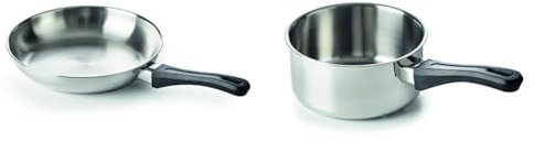 Beka 12037284 Polo Poêle à Frire en acier inoxydable 28 cm & 12036204 Polo Casserole en acier Inoxydable 20 cm
