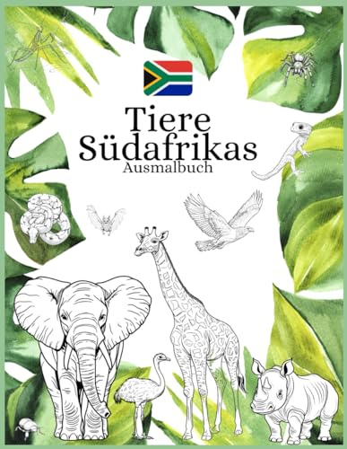 Tiere Südafrikas: Ausmalbuch