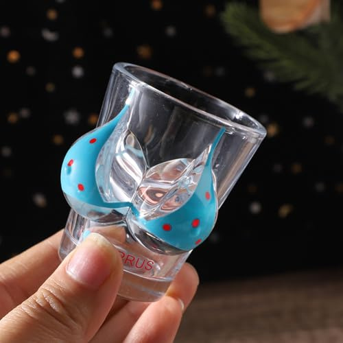 Lot de 2 petits verres à shot fantaisie 3D en forme d'éléphant blanc, 55 ml, modèles uniques en forme de corps, verres à whisky, verres à vin, verres à liqueur, verres à liqueur, drôles, cadeau