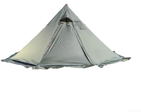 Zoegneer Leichtes Pyramidenzelt, leichtes heißes Zelt mit Herdheber für Camping, Rucksackreisen, Wandern, Jagd, Angeln (grün)